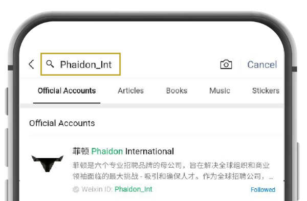 Search "Phaidon_Inl" in WeChat to follow DSJ Global @Phaidon International group